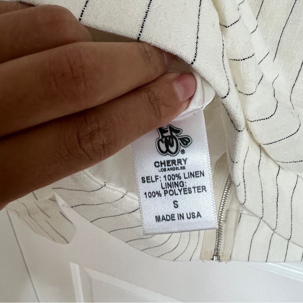 Cherry LA Linen Racing Jacket (Natural) - Picture 7 of 12